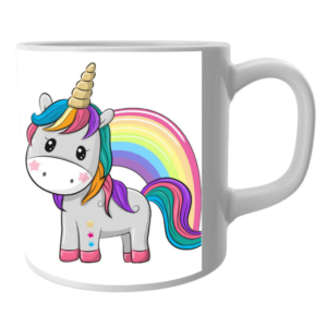 Ceramic unicorn best coffee mug - white coffee mug for the kids