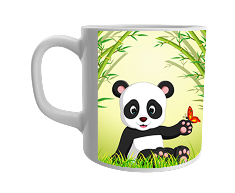 Product Guruji Panda Printed  White Ceramic Coffee/Tea Mug for Kids.?