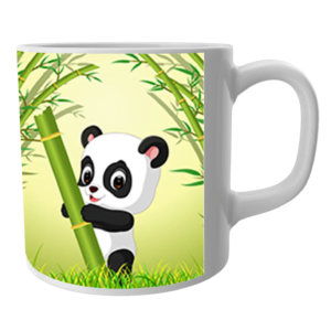 Product Guruji  Baby Panda Cartoon  White Ceramic Coffee/Tea Mug for Kids.?