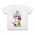 CHeapest Holi Tshirts for Infant My First Holi Printed Round Neck Tshirts for Baby, Boys, Girls & Kids