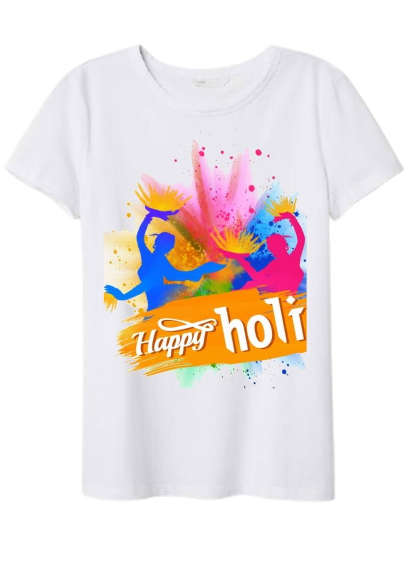 Holi Festival Colorful Dancing T Shirt