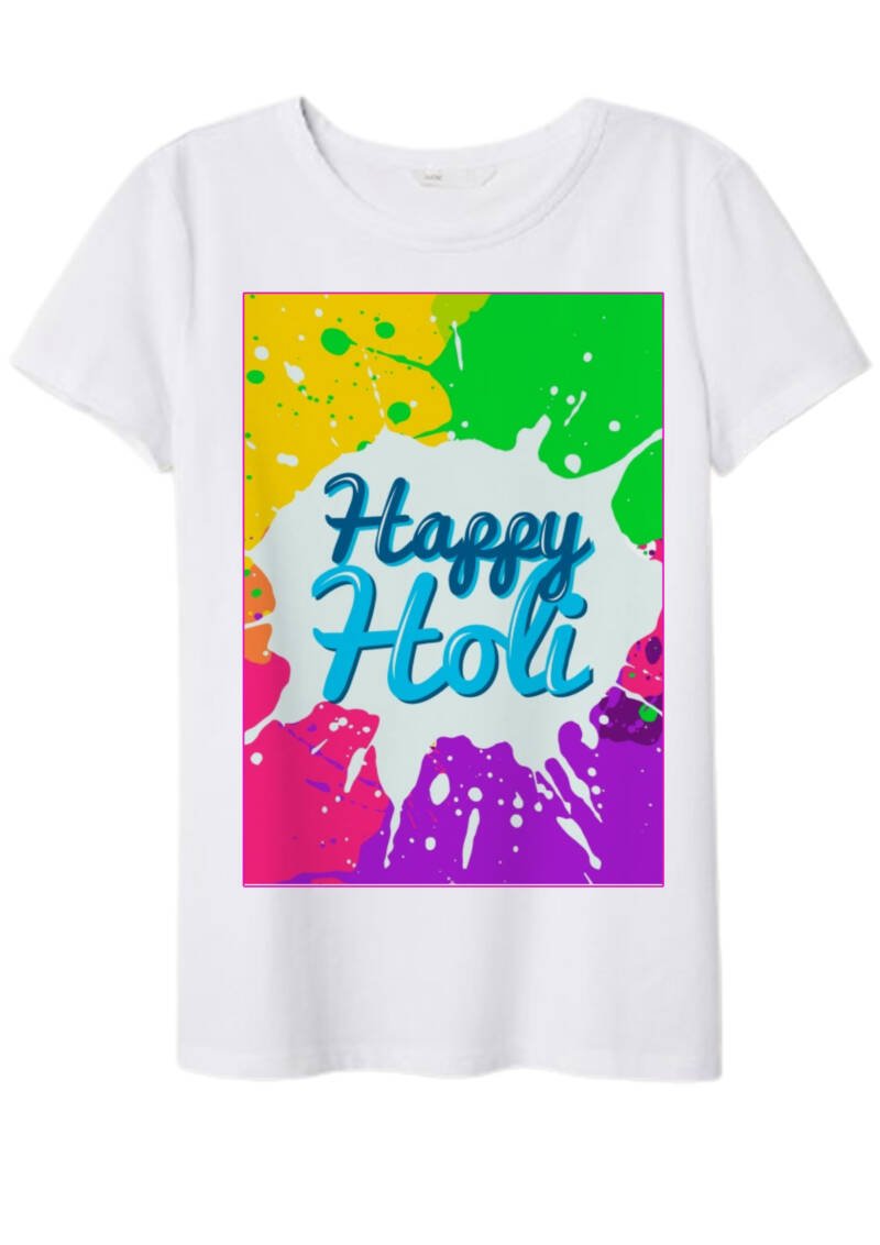 Custom Holi T-shirts For Kids, Men And Women