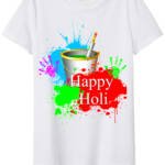 Happy Holi Bucket T-shirts For Men, Women, Kids