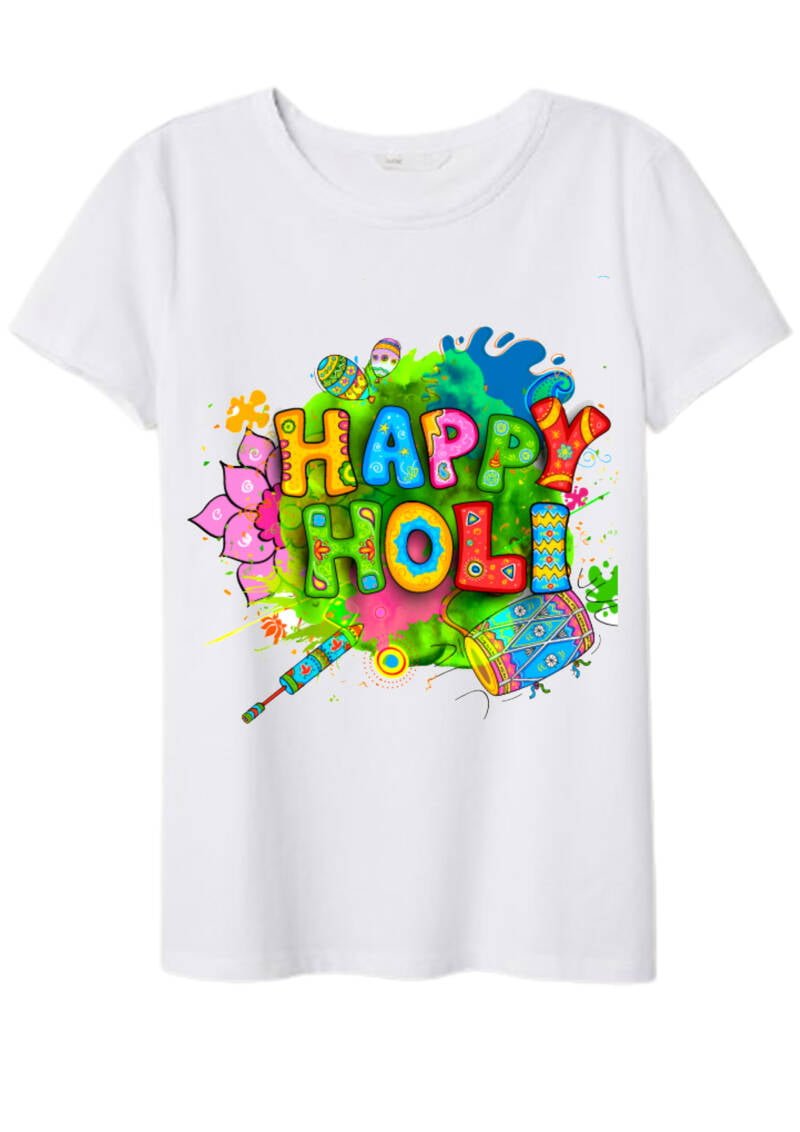 Happy Holi T-shirts For Men Women