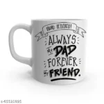 Dad White Ceramic Father's Day/ world best Father/ Birthday Gift / for Father 1 - Product GuruJi