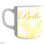 Belle doll Cartoon White Cerami mug c Coffee/Tea for Kids 2 - Product GuruJi