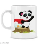 Cute Cartoon Panda Printed White Ceramic Coffee/Tea for Kids 1 - Product GuruJi