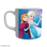 Disney Elsa Cartoon Doll Print White Ceramic Coffee/Tea for Kids 2 - Product GuruJi