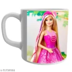 doll pattern print beautiful white mug for kids Ceramic Coffee Mug Kids 2 - Product GuruJi