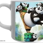 Kung Fu Panda Warrior Cartoon Printed White Ceramic Coffee/Tea for Kids 1 - Product GuruJi