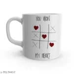 Won My Heart ’ White Ceramic Coffee Mug for Gifts… 2 - Product GuruJi