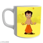 Chhota bheem dholakpur masti cartoon white ceramic mug for kid 2 - Product GuruJi