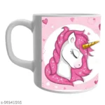 white ceramic uniucorn cute coffee mug ,unicorn white ceramic mug for kids 1 - Product GuruJi