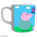 White Ceramic Peppa Pig Cartoon Coffee Mug for Friends/Birthday Gifts for Kids 1 - Product GuruJi