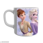 Elsa Cartoon Doll Print White Ceramic Coffee/Tea for Kids 1 - Product GuruJi