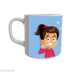 Cute cartoon little boy/girl character design ceramic coffee mug for kids 2 - Product GuruJi