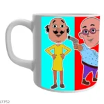 White Ceramic Motu Patlu Toons Beautifull Print on Coffee for Kids 2 - Product GuruJi