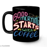 Ceramic Good Mornig Print Coffee Mug 1 - Product GuruJi