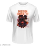 NFT White Cartoon With Mission Complete Print Tshirt For Men and Women - Unisex 1 - Product GuruJi