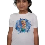 Girls Printed Polyester T Shirt