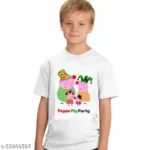 Peppa Pig Party Cartoon Tshirt for Boys